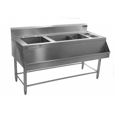 Ferro 15691101 Unidad Coctelera con Tarja Acero Inoxidable 140 cm - Baño maría / Vaporera / Mesa Caliente - Fria - Ferro - KitchenMax Store