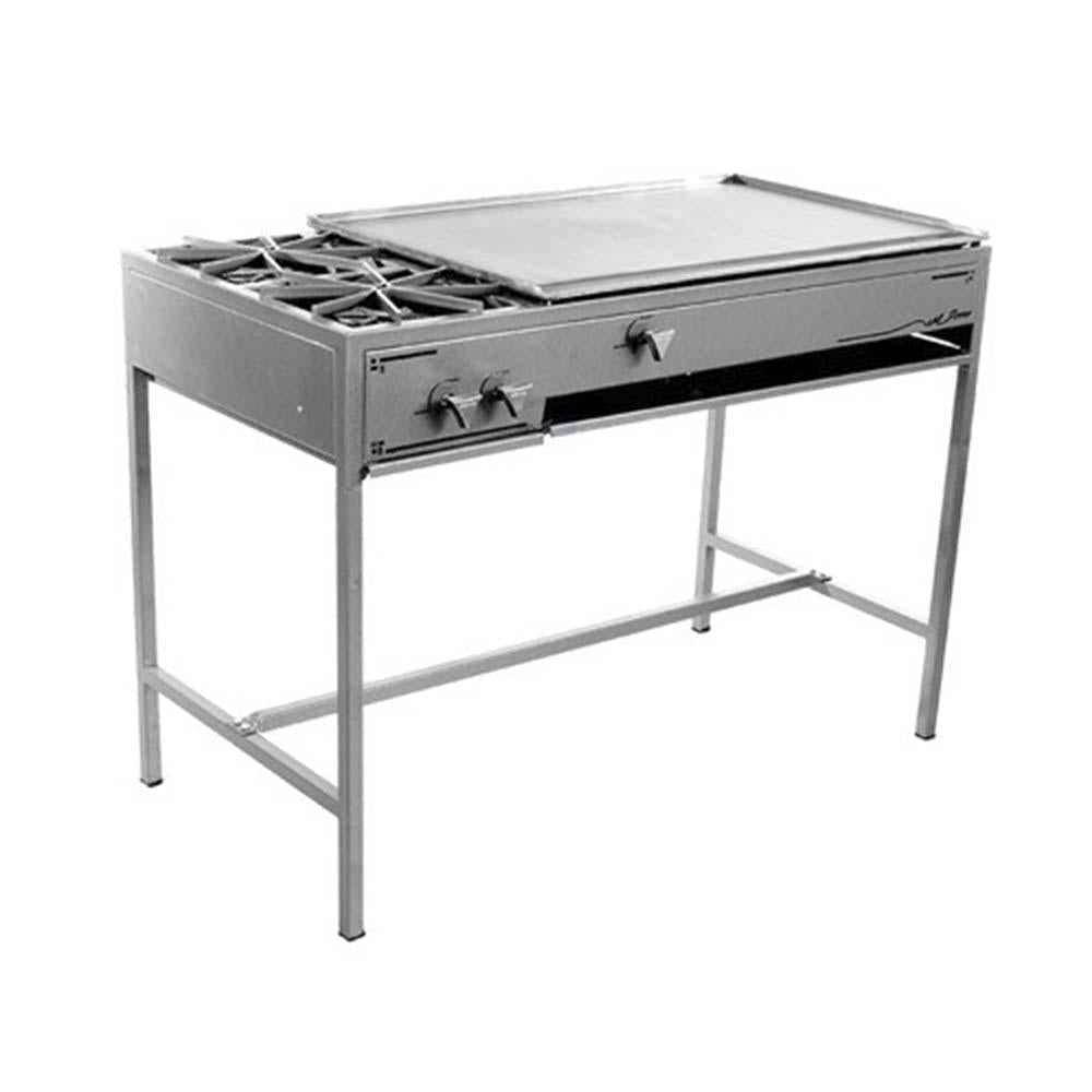 Ferro 16543011 Plancha Parrilla 120 cm Frente Gas 3 Controles Acero Gris - Parrilla - Ferro - KitchenMax Store