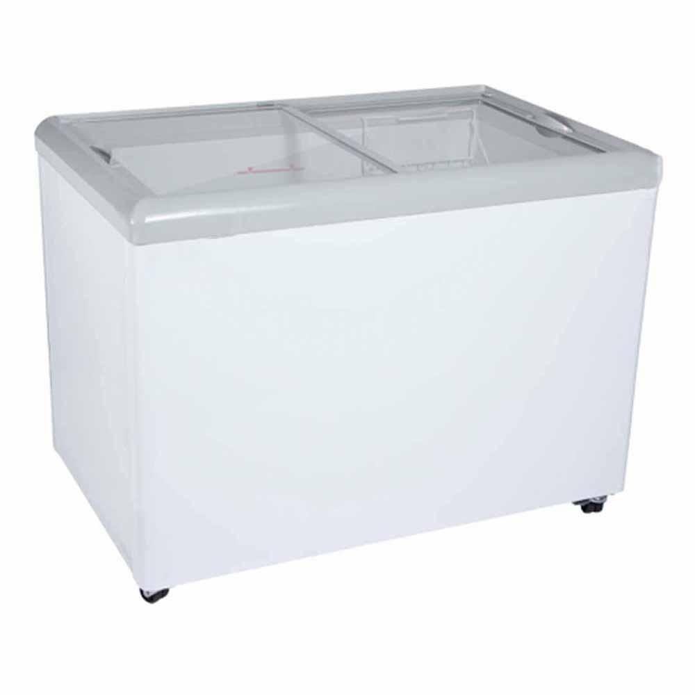 Imbera HF14 ST 1021821 Congelador Horizontal 2 Puertas Cristal Plano Corredizas 14 Pies - 396.43 - Litros  Cuerpo Esmaltado Blanco - Congeladores Horizontales - Imbera - KitchenMax Store