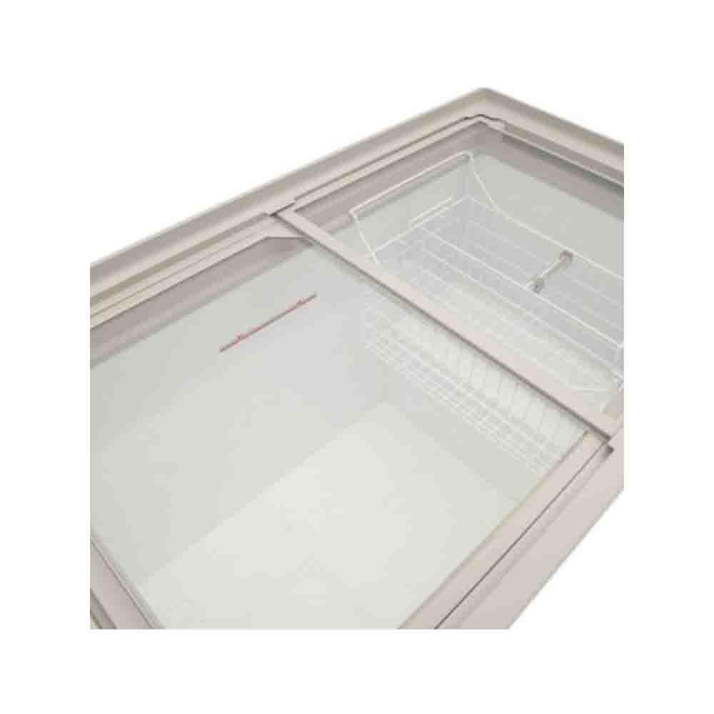 Imbera HF14 ST 1021821 Congelador Horizontal 2 Puertas Cristal Plano Corredizas 14 Pies - 396.43 - Litros  Cuerpo Esmaltado Blanco - Congeladores Horizontales - Imbera - KitchenMax Store