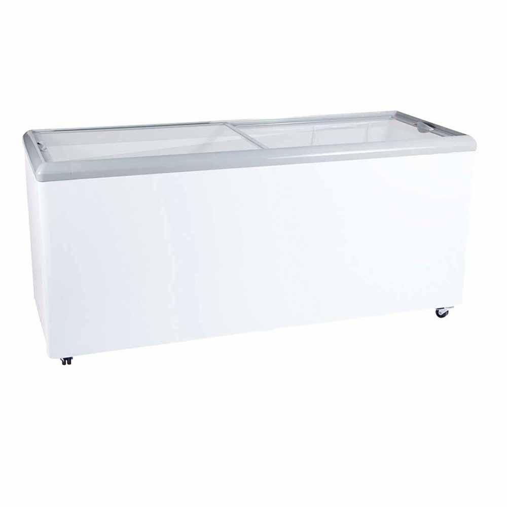 Imbera HF26 ST 1021823 Congelador Horizontal 2 Puertas Cristal Plano Corredizas 26 Pies -  736.23 Litros Cuerpo Esmaltado Blanco - Congeladores Horizontales - Imbera - KitchenMax Store