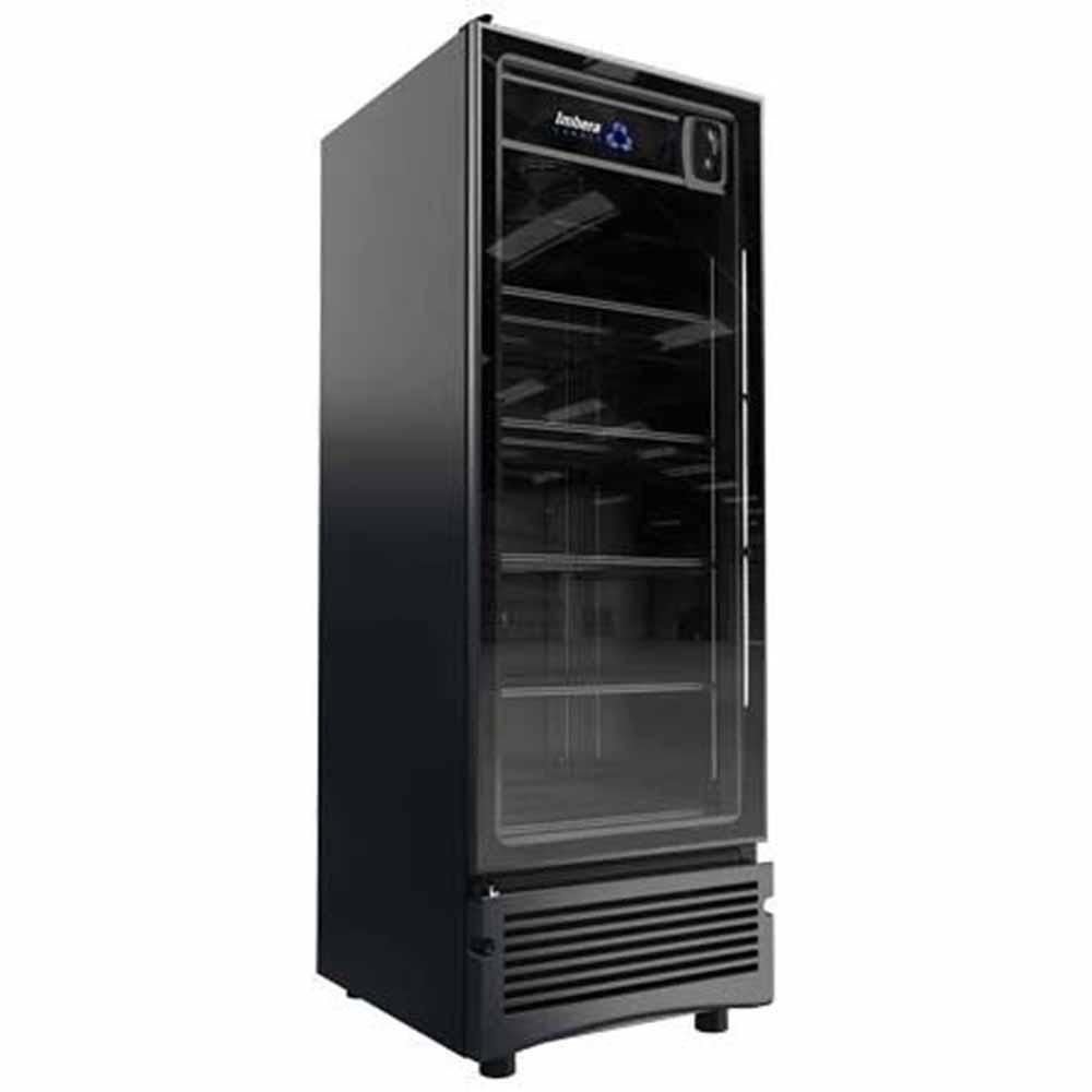 Imbera Vr25 1019879 Refrigerador Cobalt  Vertical con 1 Puerta de Cristal, 4 Parrillas y 18.57 Pies - 526 Litros de capacidad. Con iluminación LED, Cuerpo esmaltado Gris - Refrigeradores Verticales - Imbera - KitchenMax Store