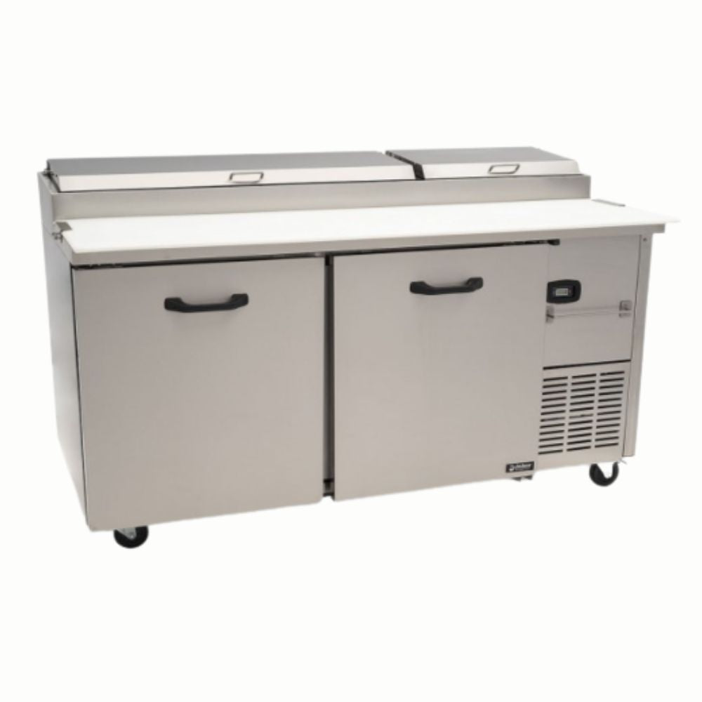 Imbera 1022136 PTP22-F11 Mesa Refrigerada 2 Puertas Solidas 2 Parrillas. Ideal para restaurante, cocina, cocina industrial, comedor, comedor industrial, banquetes, refrigerar, conservar, etc. KitchenMax.Store. Envíos seguros a todo México. Cotiza hoy mismo.