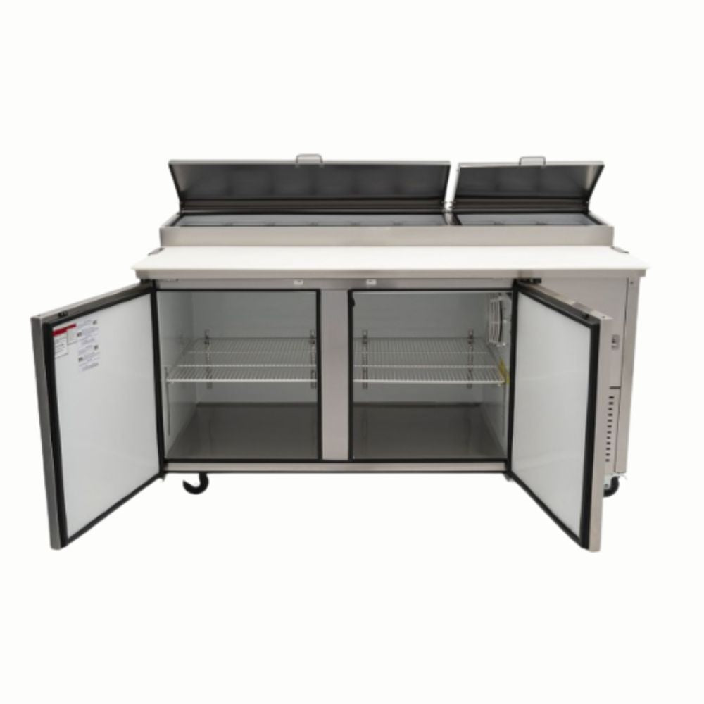 Imbera 1022136 PTP22-F11 Mesa Refrigerada 2 Puertas Solidas 2 Parrillas. Ideal para restaurante, cocina, cocina industrial, comedor, comedor industrial, banquetes, refrigerar, conservar, etc. KitchenMax.Store. Envíos seguros a todo México. Cotiza hoy mismo.