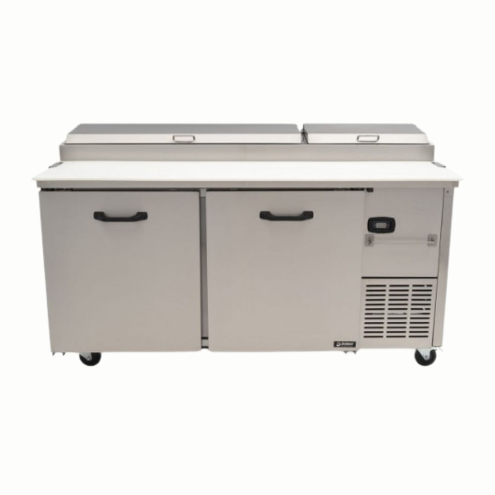 Imbera 1022136 PTP22-F11 Mesa Refrigerada 2 Puertas Solidas 2 Parrillas. Ideal para restaurante, cocina, cocina industrial, comedor, comedor industrial, banquetes, refrigerar, conservar, etc. KitchenMax.Store. Envíos seguros a todo México. Cotiza hoy mismo.