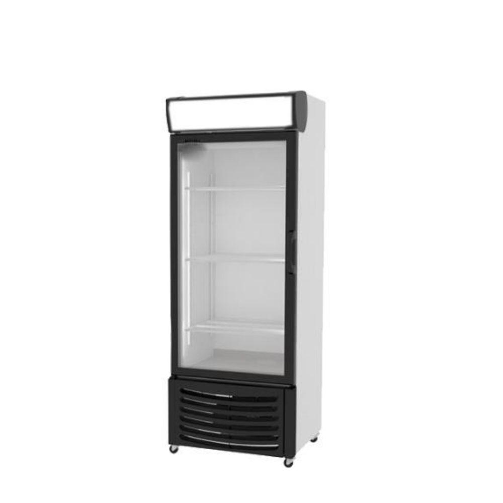Masser VBL 400 Refrigerador Enfriador Vertical 1 Puerta Cristal 3 Parrillas Iluminación LED Cuerpo Esmaltado - Refrigeradores Verticales - Masser - KitchenMax Store