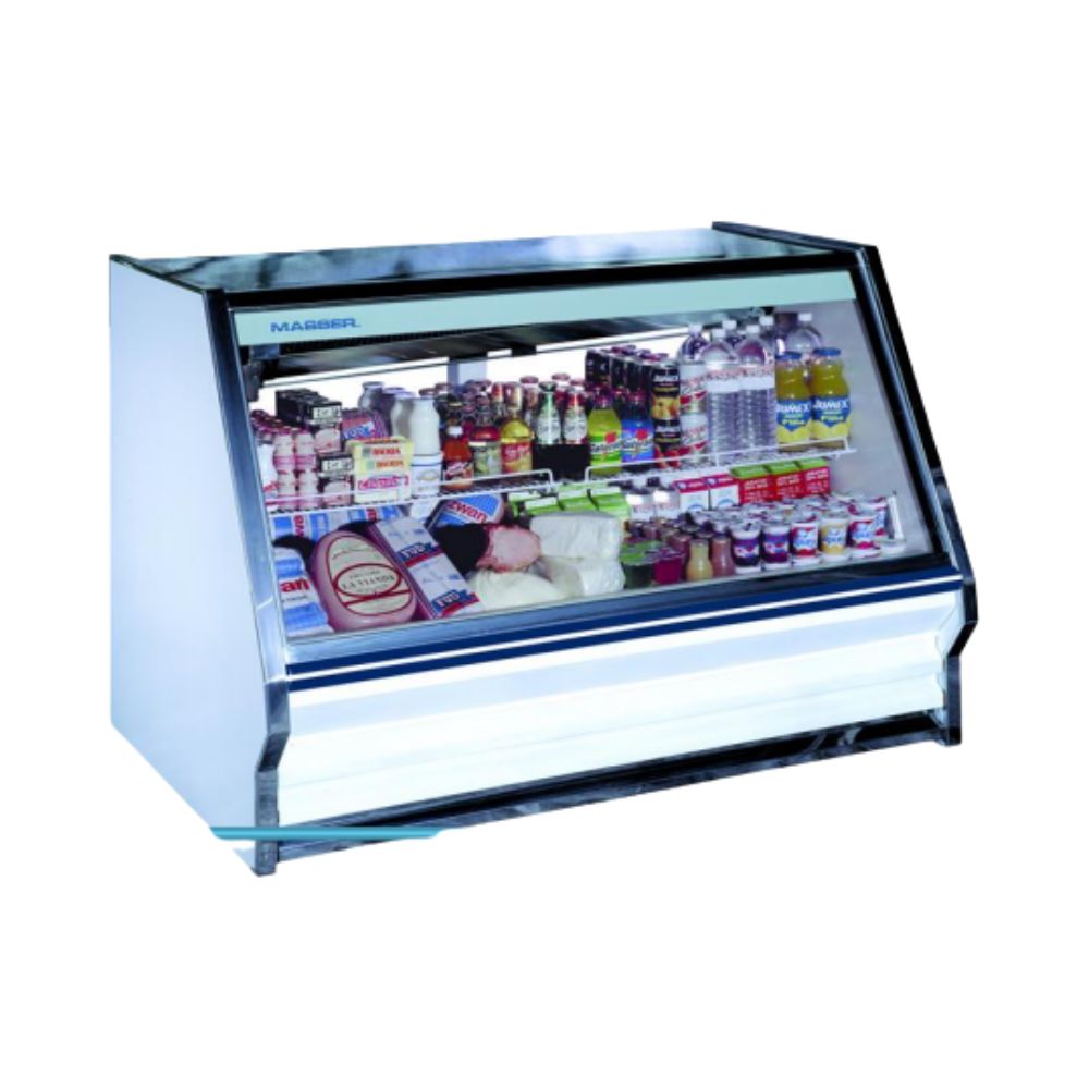 Masser RHN2000 Vitrina Refrigerada Cristal Plano Cubierta Acero Inoxidable - Vitrinas Refrigeradas - Masser - KitchenMax Store