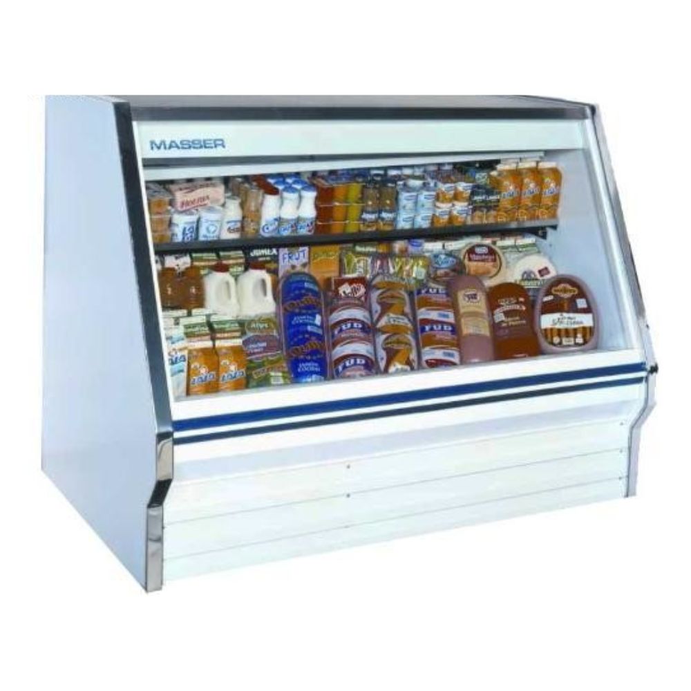 Masser RHNA 1500 Vitrina Refrigerada Cristal Plano Cubierta Acero Inoxidable - Vitrinas Refrigeradas - Masser - KitchenMax Store