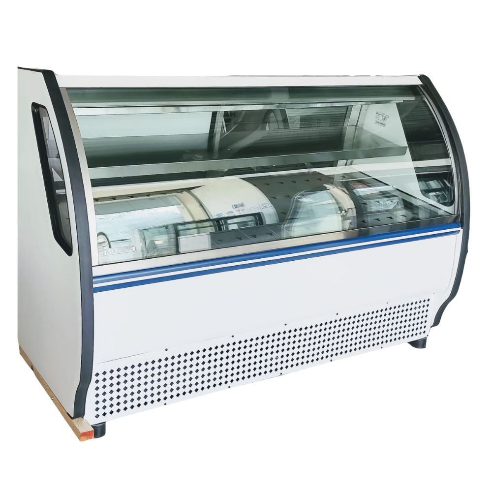 Masser RHNVCA 1500 AI Vitrina Refrigerada Cristal Curvo - Vitrinas Refrigeradas - Masser - KitchenMax Store