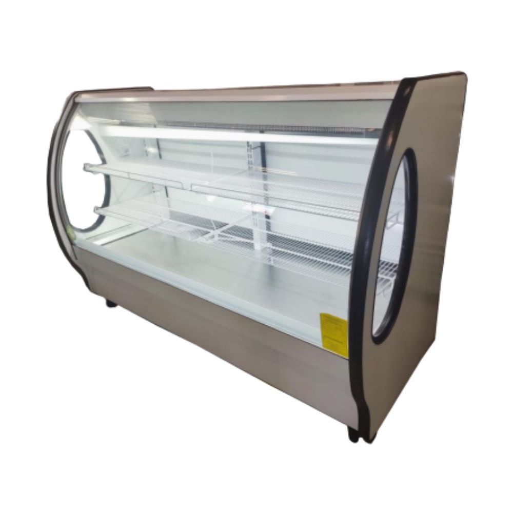 Masser RHNVCT 1000 EP Vitrina Refrigerada Cristal Curvo - Vitrinas Refrigeradas - Masser - KitchenMax Store