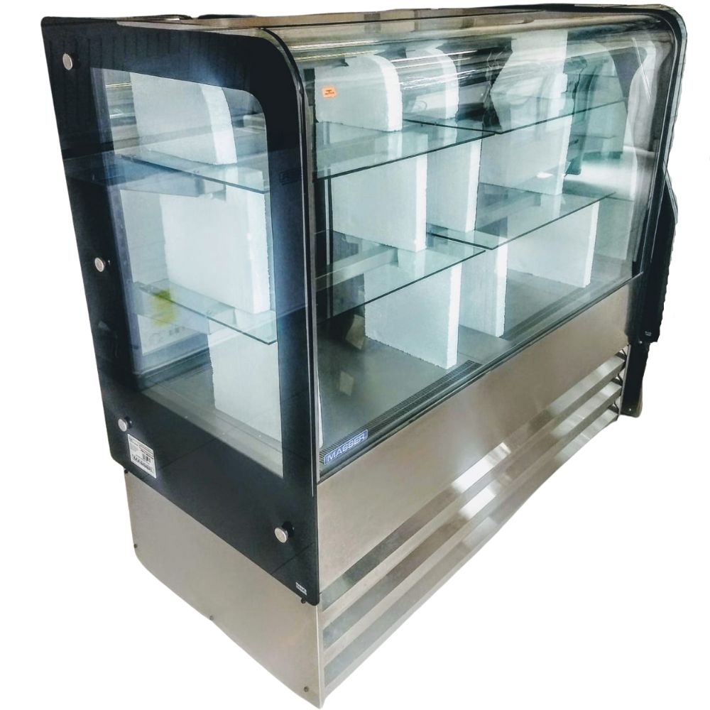 Masser RHNVCT 1000 FGC Vitrina Refrigerada Cristal Curvo - Vitrina Refrigerada - Masser - KitchenMax Store