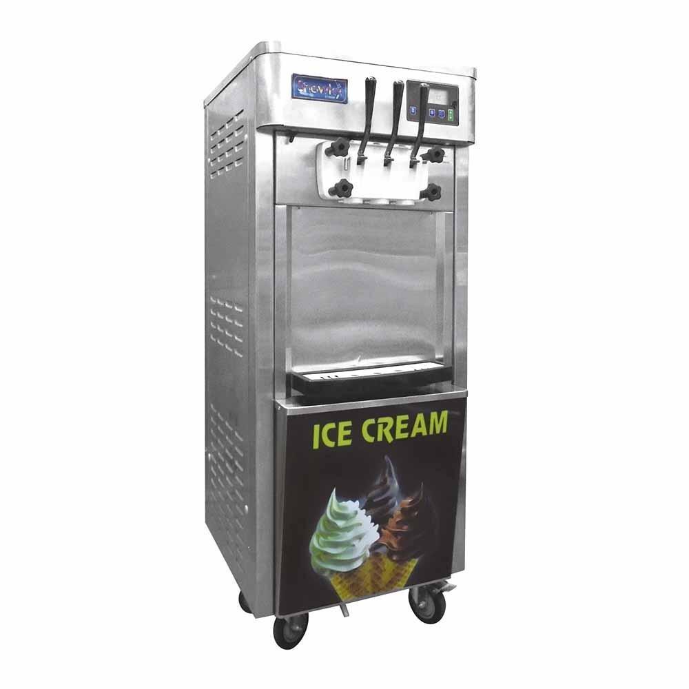 Migsa BQL-825E Máquina de Helado Suave Piso 2 Depósitos 4.5 Lt 3 Sabores Panel Digital Acero Inoxidable, para Nieve, Yogurt, Helado, Soft cream - Máquinas de Helado - Migsa - KitchenMax Store