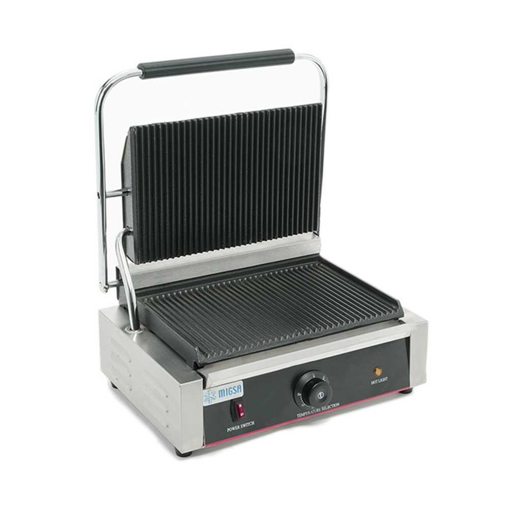 Migsa Bn-811E Plancha Panini Grande Acero Inoxidable Sándwiches Hamburguesas 120 V - Planchas - Migsa - KitchenMax Store