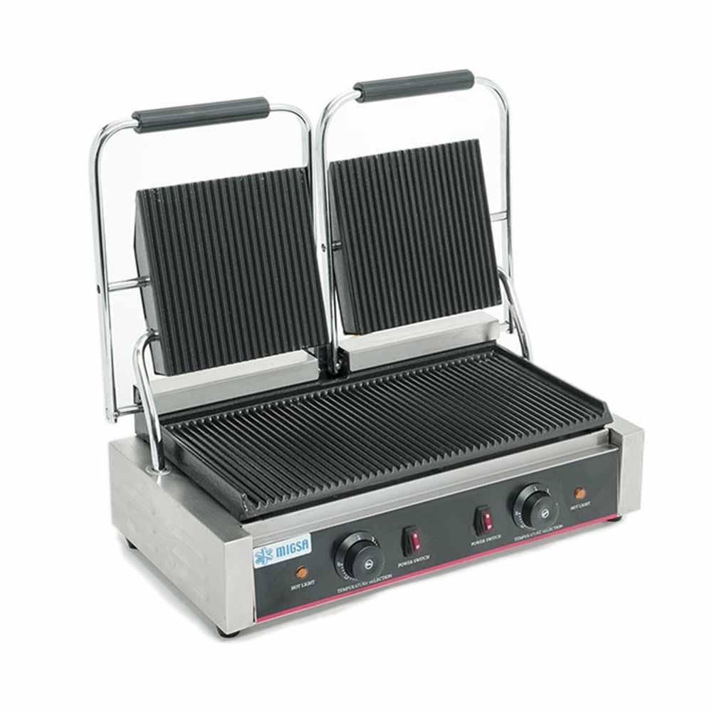 Migsa Bn-813 Plancha Panini Electrica Doble Acero Inoxidable Sandwiches Hamburguesas 220 V - Planchas - Migsa - KitchenMax Store