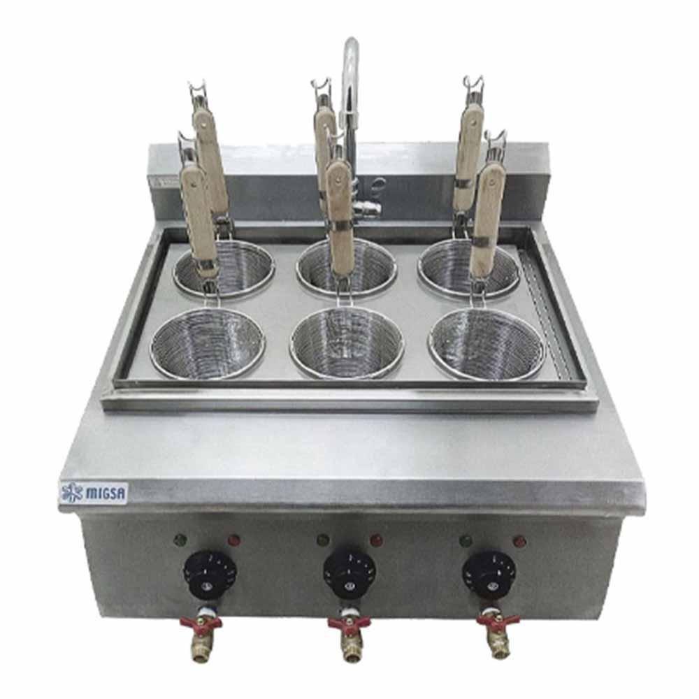 Migsa Bn600-E605 Cocedor De Pastas 6 Canastillas Acero Inoxidable 220 V - Cocedores - Migsa - KitchenMax Store