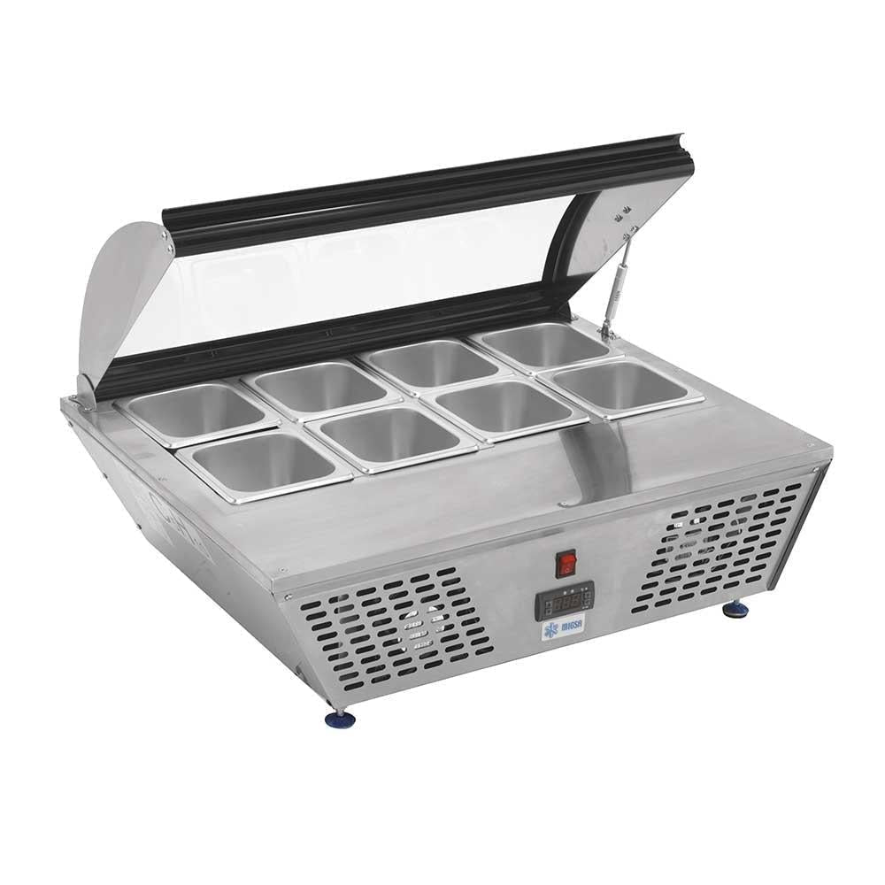 Migsa Rtw-67L Base Refrigerada 8 Insertos Sobre Mesa Tapa 67 Lt. 77 Cm. - Base Refrigerada - Migsa - KitchenMax Store