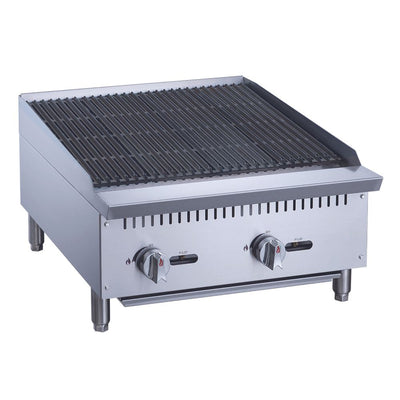 Migsa RFS-24-MG Asador Comercial Frente 61 cm Gas 2 Controles Acero Inoxidable -  - Migsa - KitchenMax Store