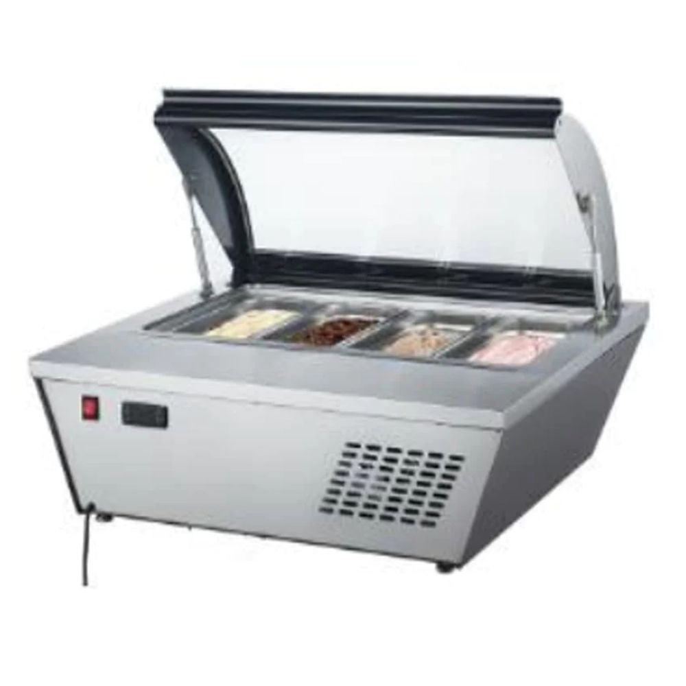 Migsa RTD-67L Base Congelada Helados 4 Insertos Sobre Mesa -  - Migsa - KitchenMax Store