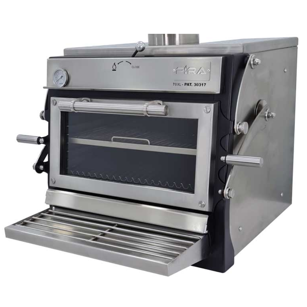 Pira 70 XL LUX ED 480.104 Horno para Carbon y Leña Acero Inoxidable -  - Migsa - KitchenMax Store