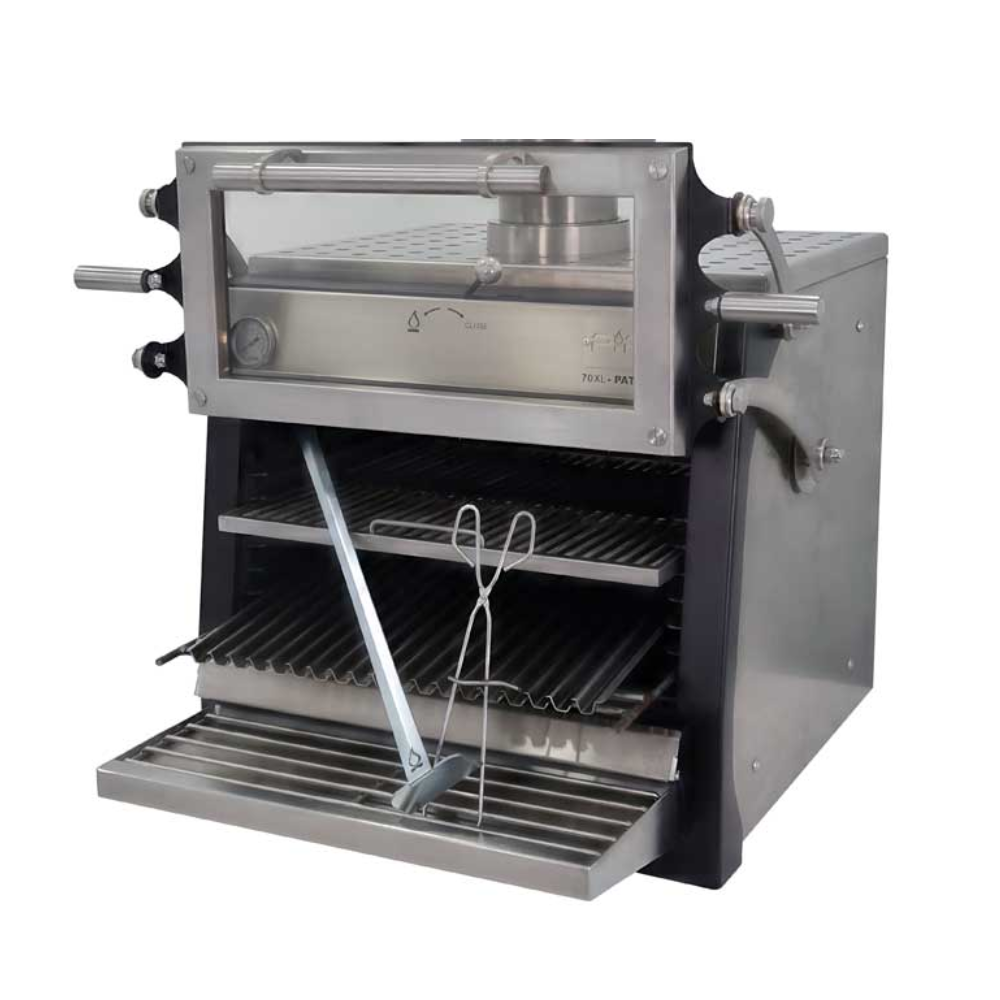 Pira 70 XL LUX ED 480.104 Horno para Carbon y Leña Acero Inoxidable -  - Migsa - KitchenMax Store