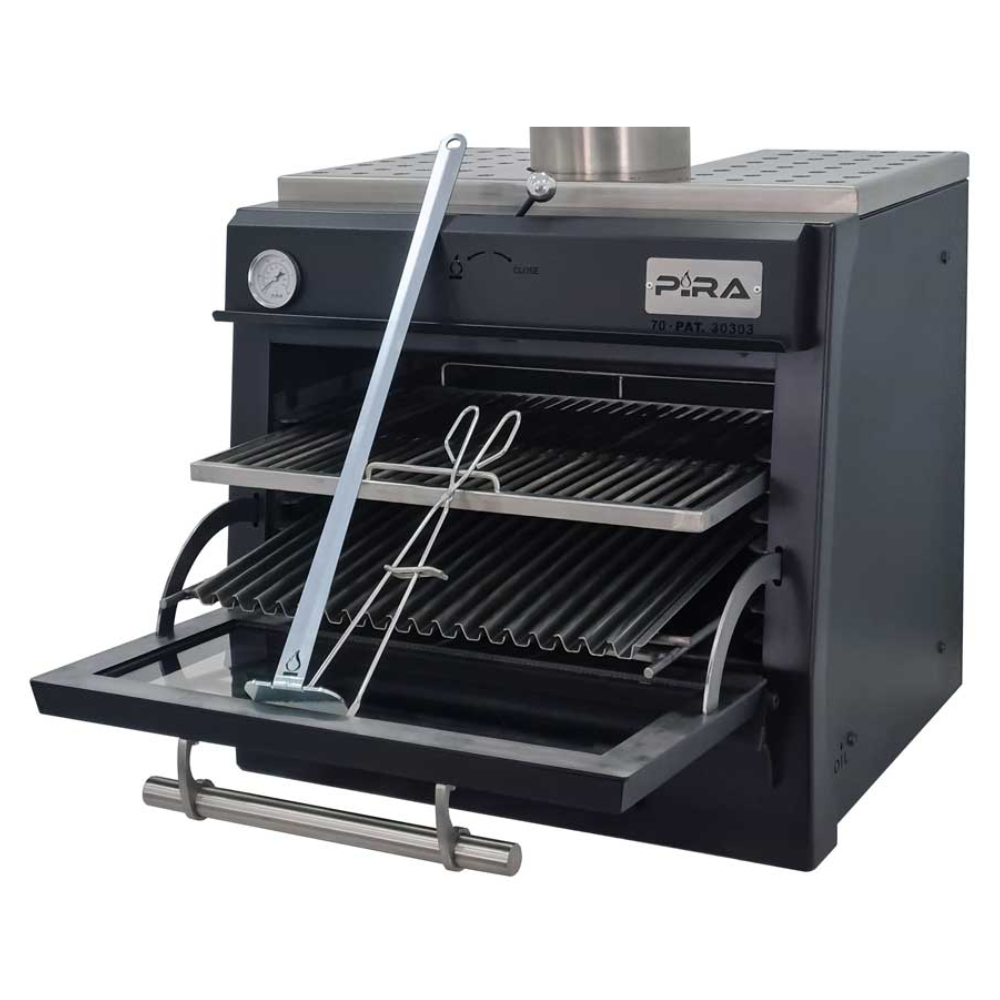 Pira PIRA 70 BLACK 450.101 Horno para Carbon y Leña Cocina Restaurante -  - Migsa - KitchenMax Store