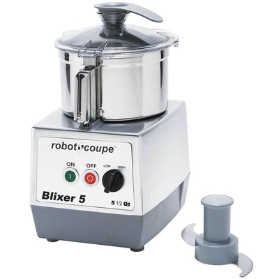 Robot Coupe BLIXER 5 Procesador  Alimentos  5.5 Qt. Dos velocidades Tazón Acero Inoxidable - Procesadores Alimentos / Ralladores / Cortadores - Robot Coupe - KitchenMax Store