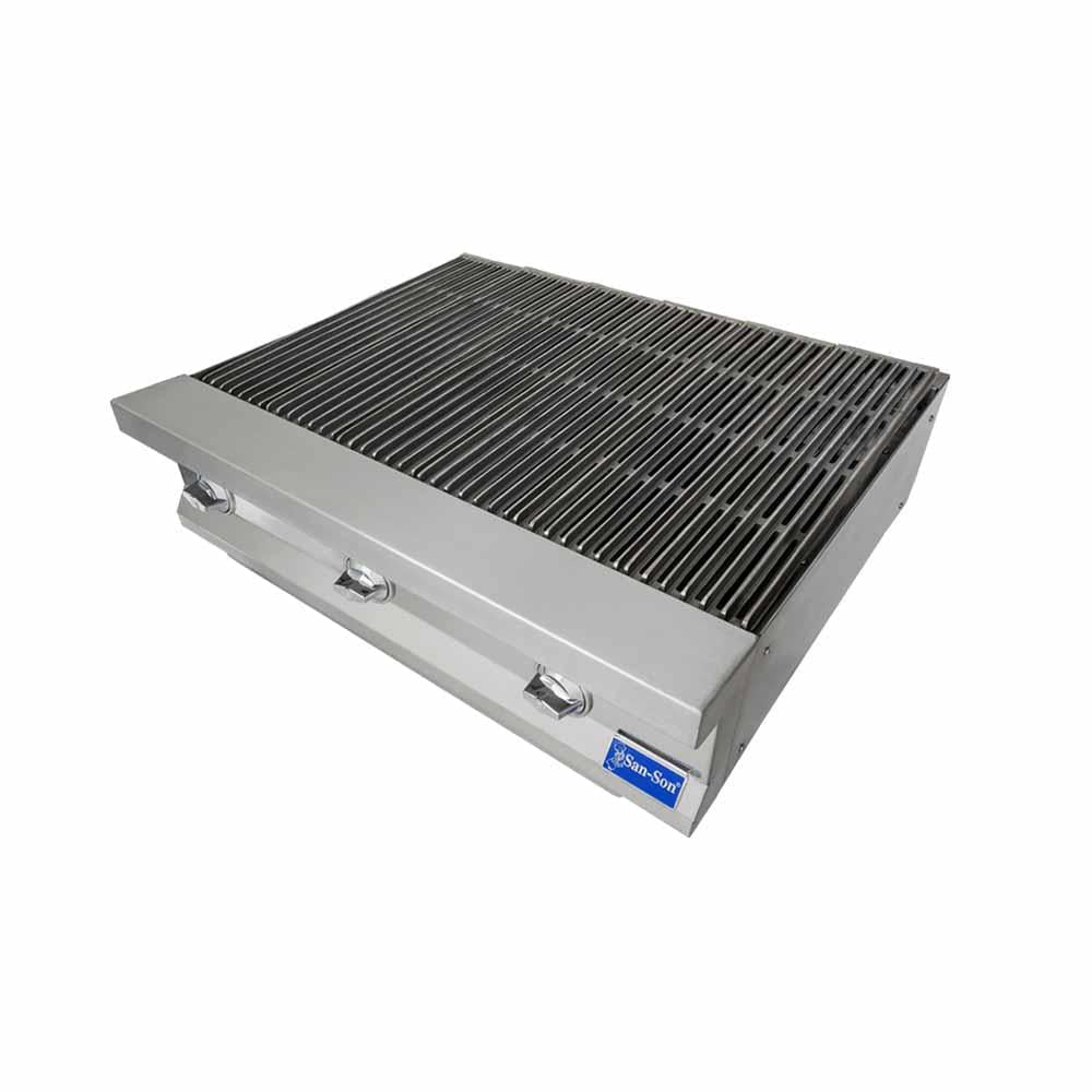 San-Son SSA36 Asador Frente 92 cm Gas 3 Controles Acero Inoxidable Gris - Asador - San Son - KitchenMax Store