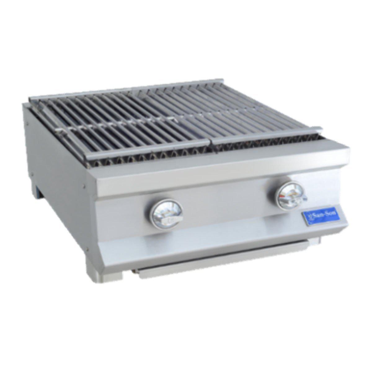 San-Son SSAR24 Asador Frente 61 cm Gas 2 Controles Radiante Acero Inoxidable Gris - Asador - San Son - KitchenMax Store