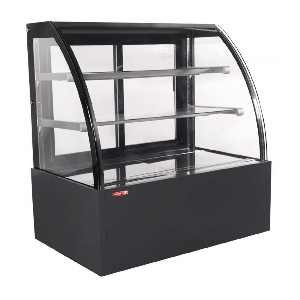 Torrey VFG-120C  Vitrina Full Glass Vidrio Curvo Panorámica 225 lt 120 cm - Vitrinas / Exhibidores - Torrey - KitchenMax Store