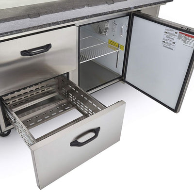 Torrey PTP21 PTMF-0002 Mesa Refrigerada Pizza 1 Puerta 9 Insertos 171 cm - Mesa Fría - Torrey - KitchenMax Store