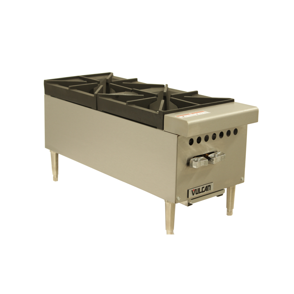 Vulcan by Hobart VCRH12 Parrilla Gas de 2 Quemadores de 12" - Parrillas - Vulcan - KitchenMax Store